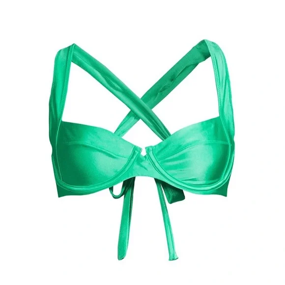 PQ Halter Underwire Emerald Bikini Top - Picture 7 of 7
